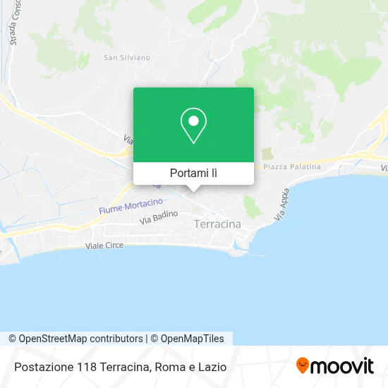 Mappa Postazione 118 Terracina