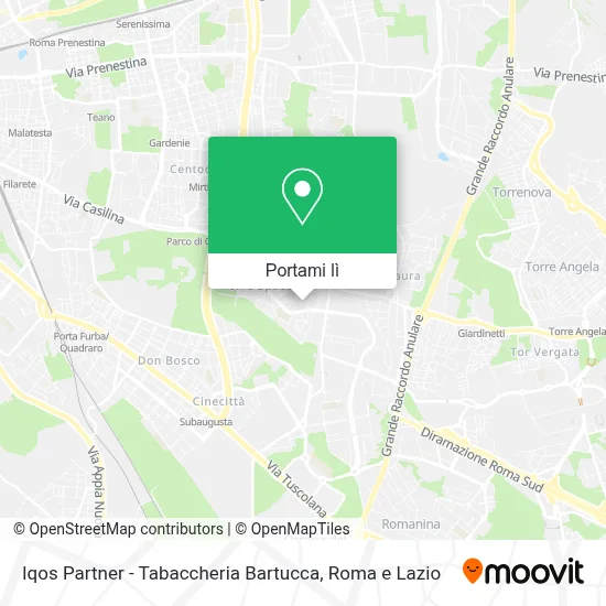 Mappa Iqos Partner - Tabaccheria Bartucca