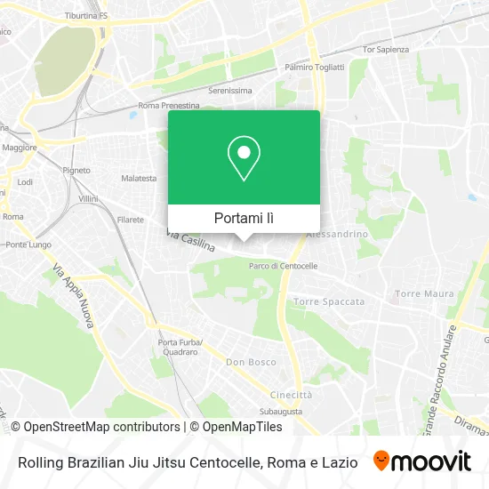 Mappa Rolling Brazilian Jiu Jitsu Centocelle