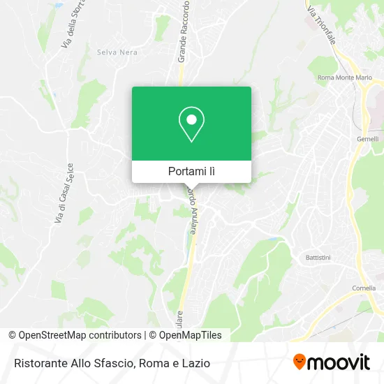 Mappa Ristorante Allo Sfascio