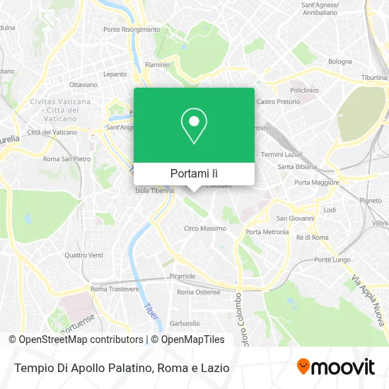 Mappa Tempio Di Apollo Palatino