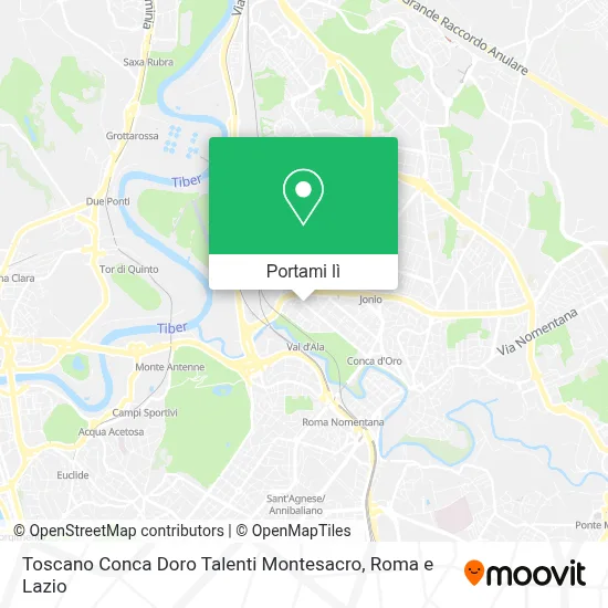 Mappa Toscano Conca Doro Talenti Montesacro
