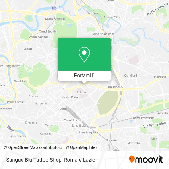 Mappa Sangue Blu Tattoo Shop