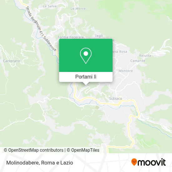 Mappa Molinodabere