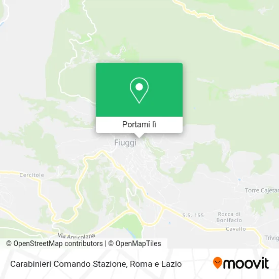 Mappa Carabinieri Comando Stazione