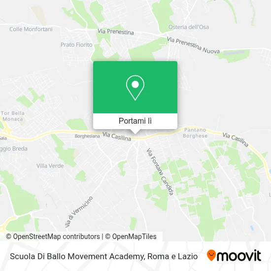 Mappa Scuola Di Ballo Movement Academy