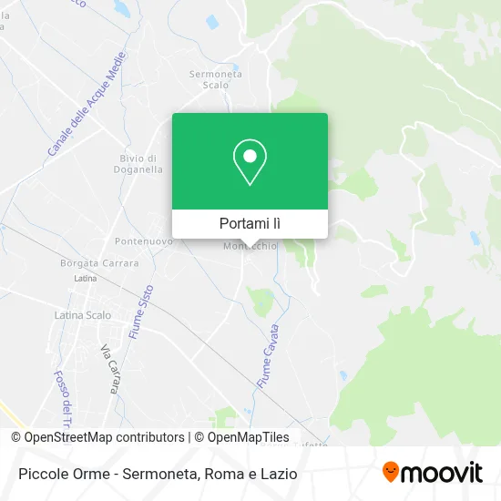 Mappa Piccole Orme - Sermoneta