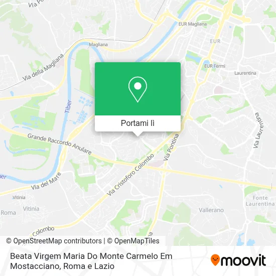 Mappa Beata Virgem Maria Do Monte Carmelo Em Mostacciano