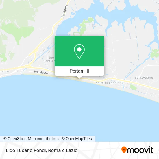 Mappa Lido Tucano Fondi
