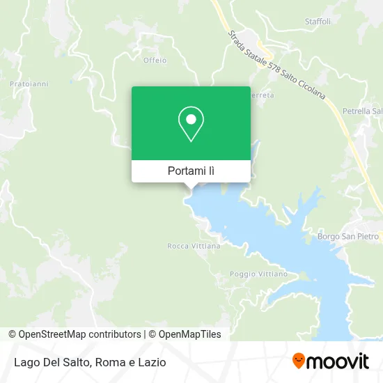 Mappa Lago Del Salto