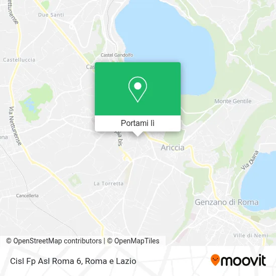 Mappa Cisl Fp Asl Roma 6
