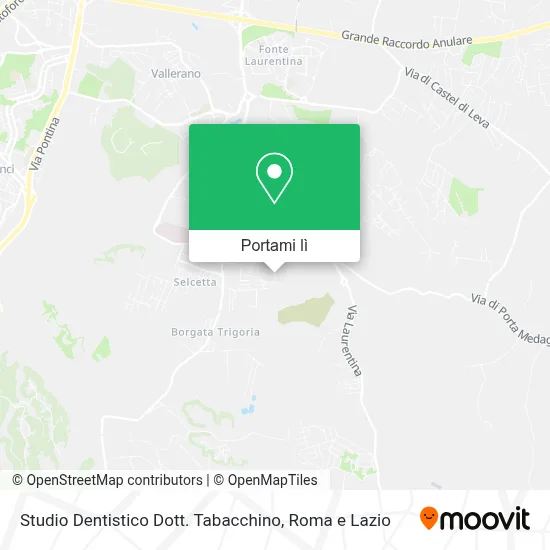 Mappa Studio Dentistico Dott. Tabacchino