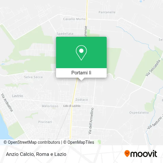 Mappa Anzio Calcio