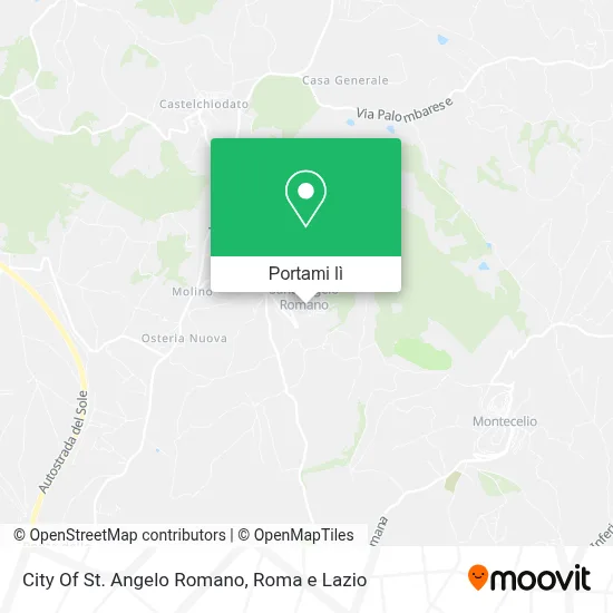 Mappa City Of St. Angelo Romano
