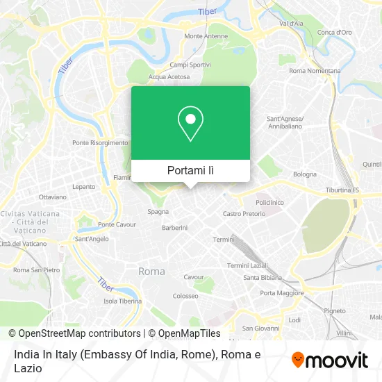 Mappa India In Italy (Embassy Of India, Rome)