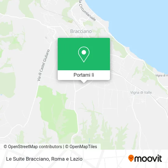 Mappa Le Suite Bracciano