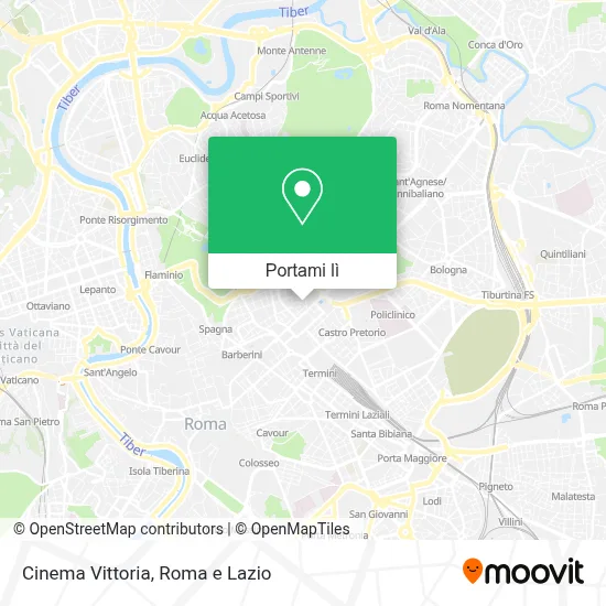 Mappa Cinema Vittoria
