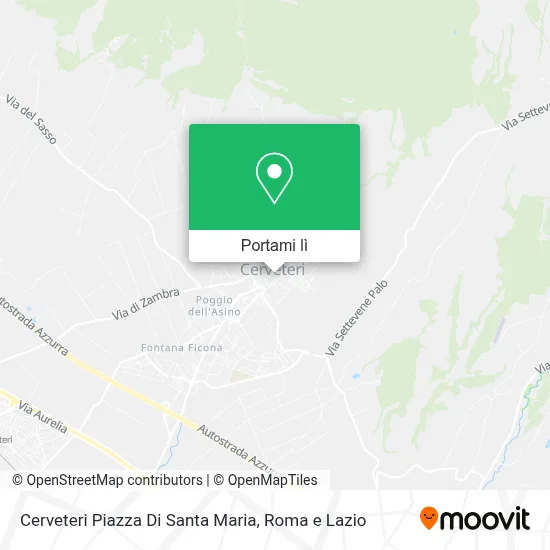 Mappa Cerveteri Piazza Di Santa Maria