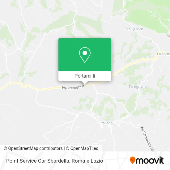 Mappa Point Service Car Sbardella