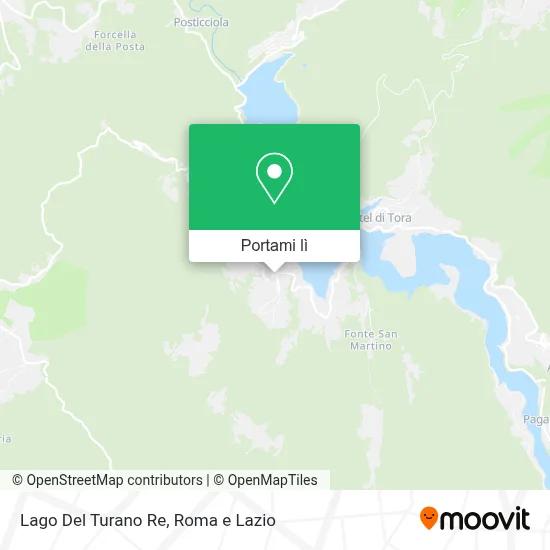 Mappa Lago Del Turano Re
