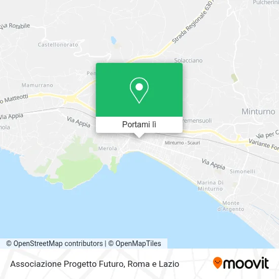 Mappa Associazione Progetto Futuro