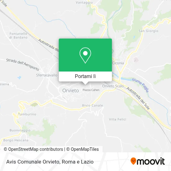 Mappa Avis Comunale Orvieto