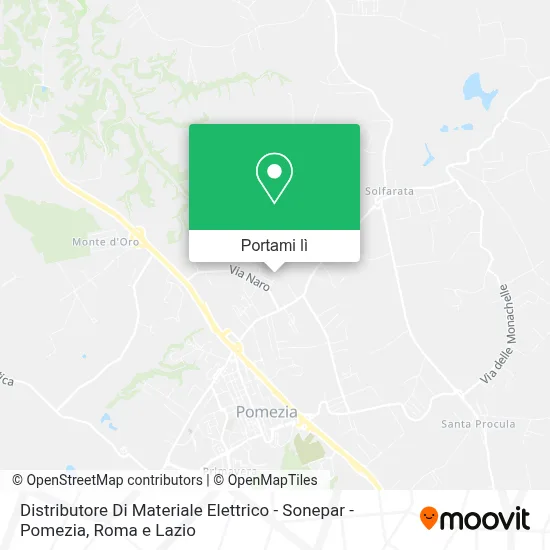 Mappa Distributore Di Materiale Elettrico - Sonepar - Pomezia
