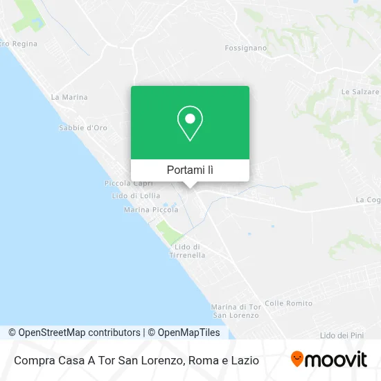 Mappa Compra Casa A Tor San Lorenzo