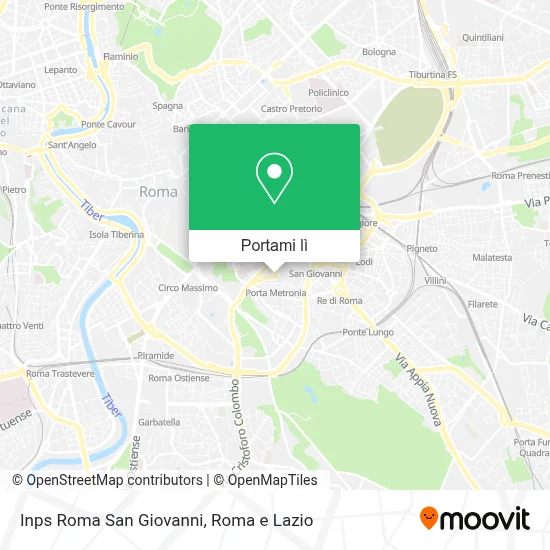 Mappa Inps Roma San Giovanni