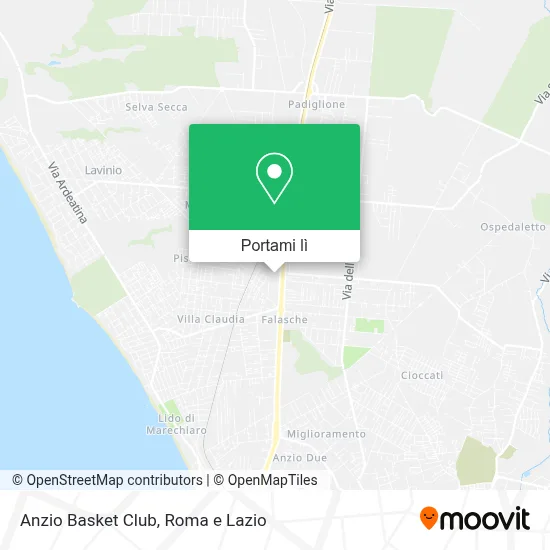 Mappa Anzio Basket Club