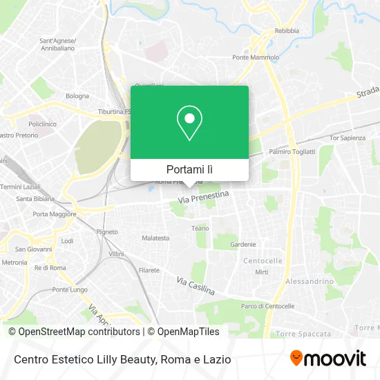 Mappa Centro Estetico Lilly Beauty