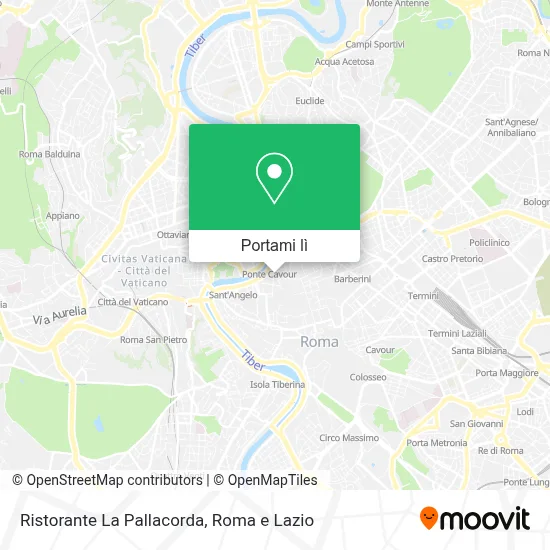 Mappa Ristorante La Pallacorda