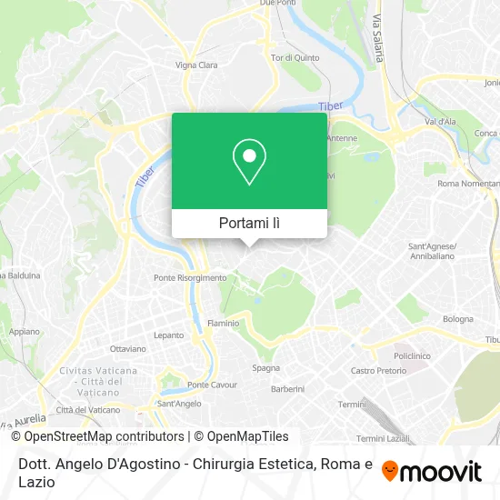 Mappa Dott. Angelo D'Agostino - Chirurgia Estetica