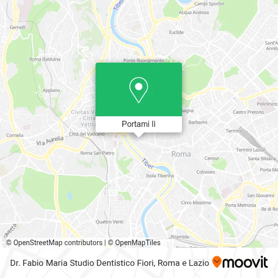Mappa Dr. Fabio Maria Studio Dentistico Fiori