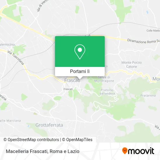 Mappa Macelleria Frascati