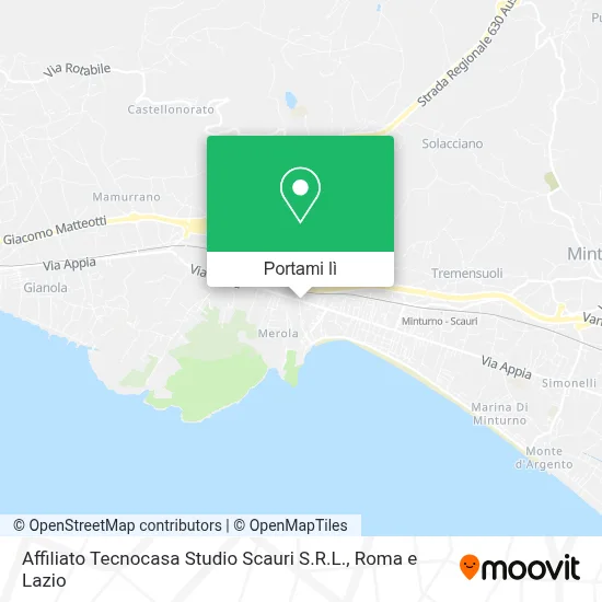 Mappa Affiliato Tecnocasa Studio Scauri S.R.L.