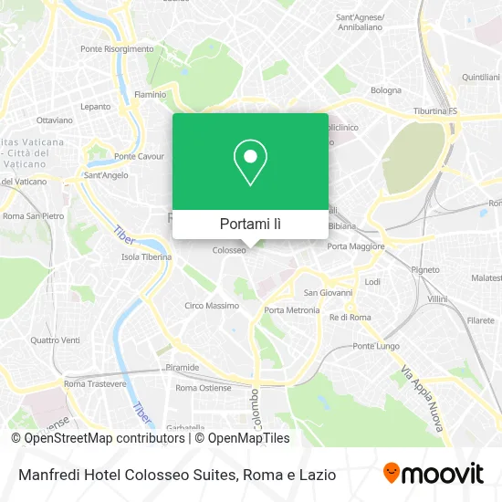 Mappa Manfredi Hotel Colosseo Suites