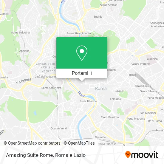 Mappa Amazing Suite Rome