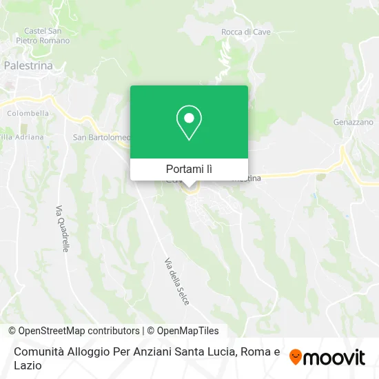 Mappa Comunità Alloggio Per Anziani  Santa Lucia