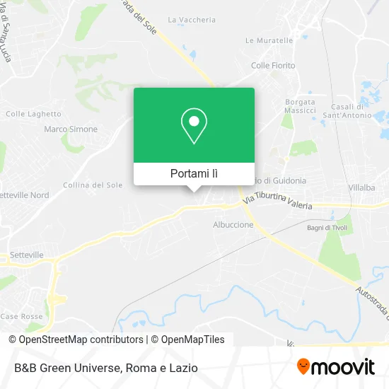 Mappa B&B Green Universe