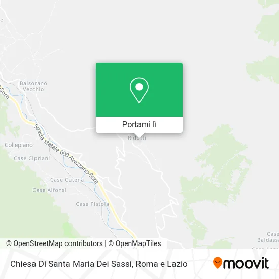 Mappa Chiesa Di Santa Maria Dei Sassi