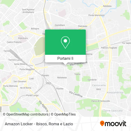 Mappa Amazon Locker - Ibisco