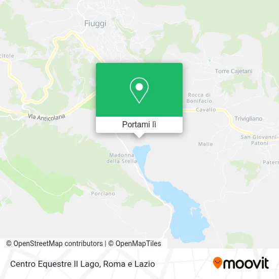 Mappa Centro Equestre Il Lago