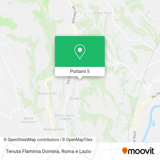 Mappa Tenuta Flaminia Domina