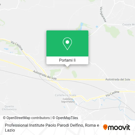 Mappa Professional Institute Paolo Parodi Delfino