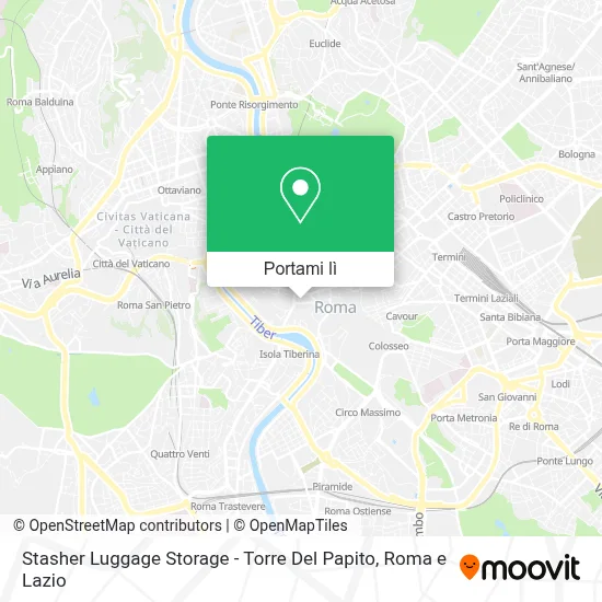 Mappa Stasher Luggage Storage - Torre Del Papito