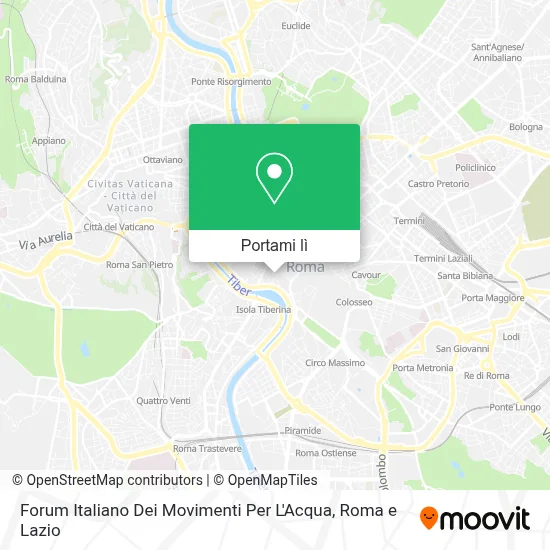 Mappa Forum Italiano Dei Movimenti Per L'Acqua