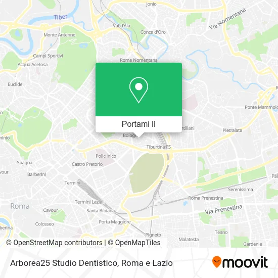 Mappa Arborea25 Studio Dentistico
