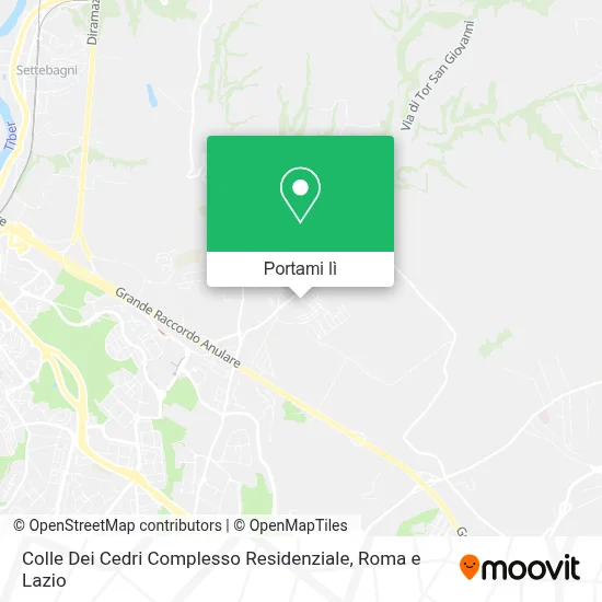 Mappa Colle Dei Cedri Complesso Residenziale