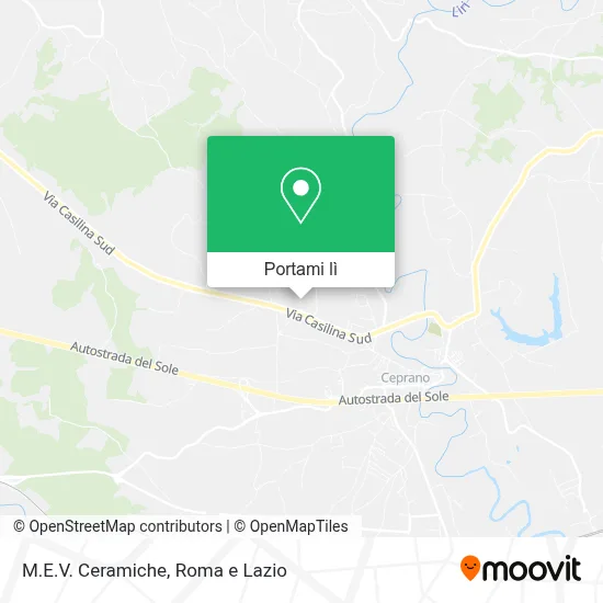 Mappa M.E.V. Ceramiche